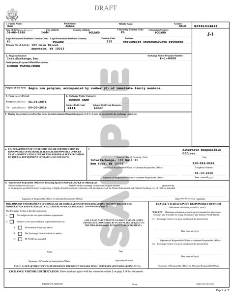 Important Documents Ds 2019 Forms And Sevis Receipts · Camp Usa