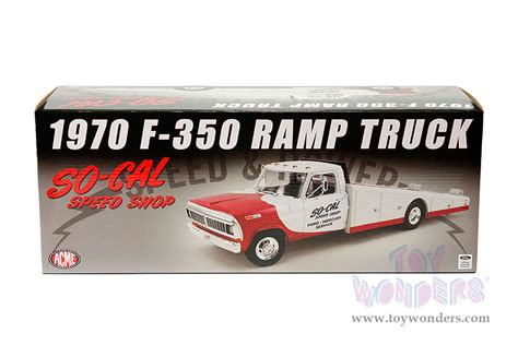 1970 Ford F 350 Ramp Truck A1801410 118 Scale Acme Wholesale Diecast