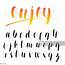 Vector Brush Lettering Alphabet High Res Graphic  Getty Images