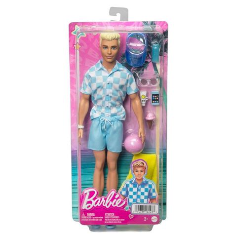 Barbie Ken Doll With Swim Trunks And Beach Themed Accessories Target
