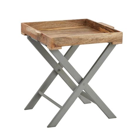 Nordic Grey Collection Butler Tray Table The Furniture Mega Store