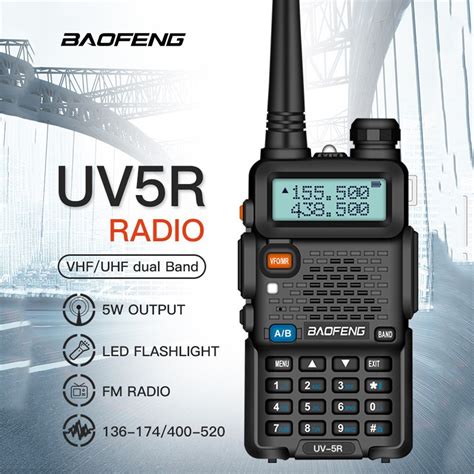 Baofeng Uv 5r Transceiver Vhf Uhf Dual Band Radio 136 174 400 480 Mhz
