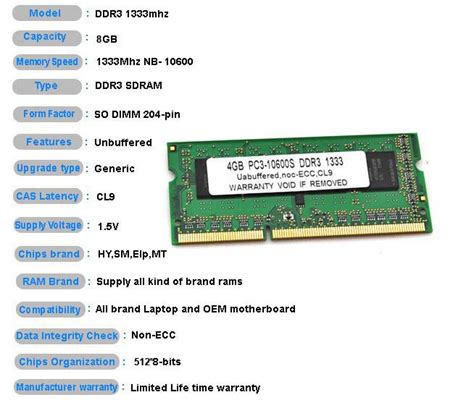 Laptop Ddr3 8gb Memorymacroway Technology Co Ltd