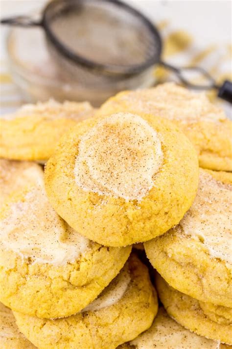 Pumpkin Cheesecake Thumbprint Cookies