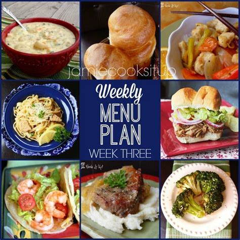 Menu Plan November Week 3 2019 Week Meal Plan Weekly Menu Planning