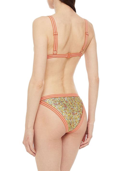 ZIMMERMANN Floral Print Low Rise Bikini Briefs THE OUTNET