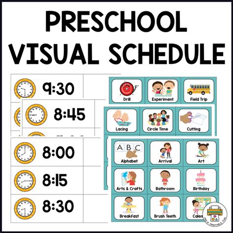 Free Printable Shower Visual Schedule