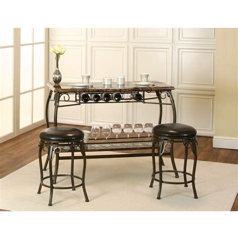 Cramco Inc Marque Cram Y2443 75 3 Piece Counter Height Bar Table And