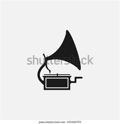 Phonograph Icon Vector Solid Illustration Pictogram 스톡 벡터로열티 프리 410360701