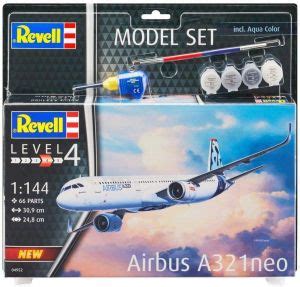 Revell 64952 Airbus A321 Neo 1 144 Model Set Kit Para Montar Na