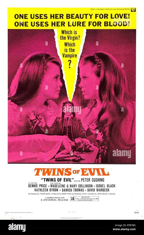 Madeleine Collinson Mary Collinson Póster Twins Of Evil 1971