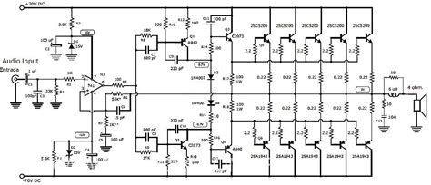 Welcome homewiringdiagram.blogspot.com, the pictures above are wiring diagrams or wire scheme associated with transistor 2sc5200 amplifier circuit. 1000 Watt Audio Amplifier with Transistors 2SC5200 and 2SA1943 | Amplificador, Diagrama de ...