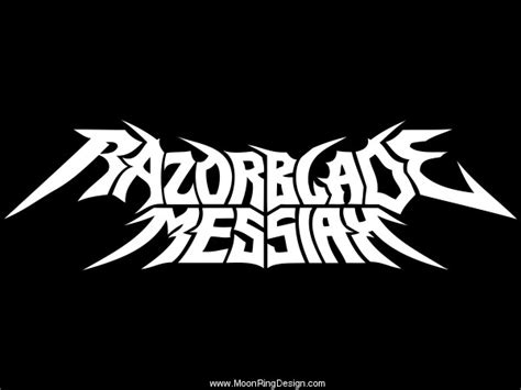 Razorblade Messiah Netherlands Band Logo Design Ar By Moonringdesign On