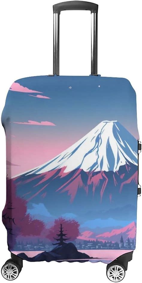 Amazon Fisnae Sunset Mount Fuji Suitcase Cover Anime Japanese