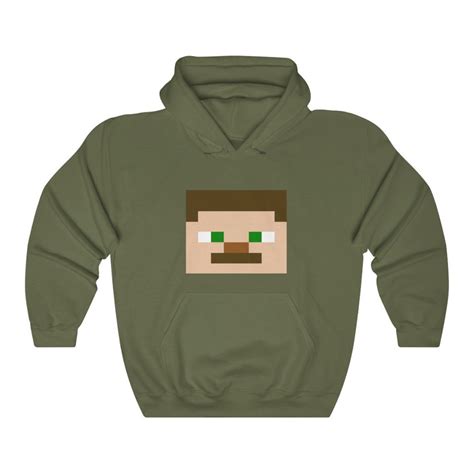 Minecraft Steve Unisex Heavy Blend Hooded Sweatshirt Hoodie Etsy