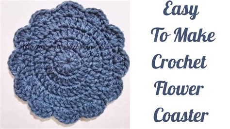 Flower Crochet Coaster Tutorial Youtube