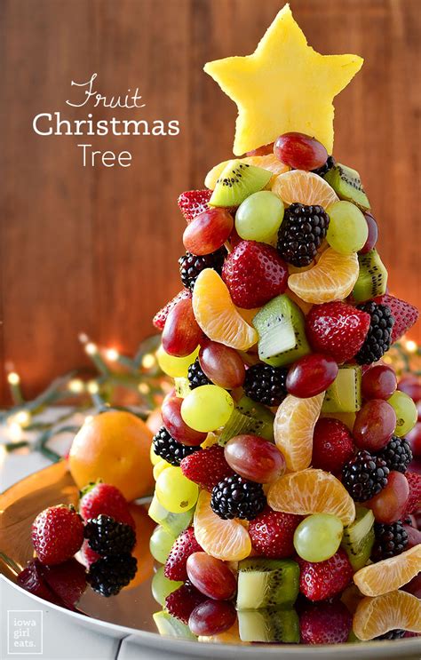 Now that's one delicious chocolaty surprise that can be served as an appetizer or a dessert! Fruit Christmas Tree - Iowa Girl Eats