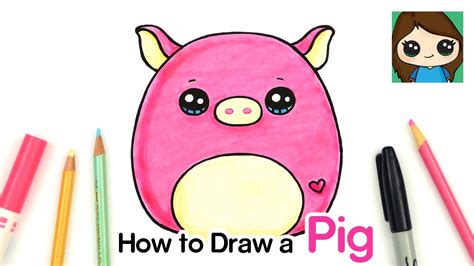 Anyone with this course can quickly learn to draw free and design their own different characters. How to Draw a Baby Pig Easy | Squishmallow - YouTube