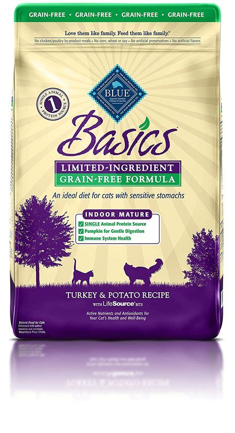 The first ingredient that is listed is chicken, which is typically a good thing. Blue Buffalo Basics Limited-Ingredient Dry Senior Cat Food ...