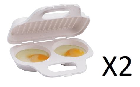 Progressive Gmmc 71 Microwave Two Egg Poacher2 Pack Poach 2 Eggs At