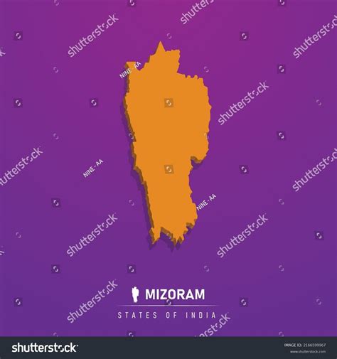 Mizoram State India Stock Vector Royalty Free 2166599967 Shutterstock