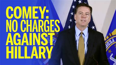 Right After Fbi Says No Charges For Hillary James Comey Gets Some Bad News Think Americana