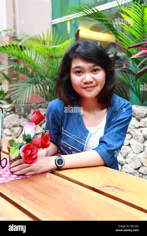 A Cute Indonesian Girl Stock Photo Alamy