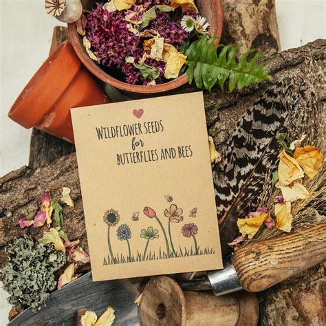 Recycled Wildflower Seed Packet T And Favour By Wildflower Favours