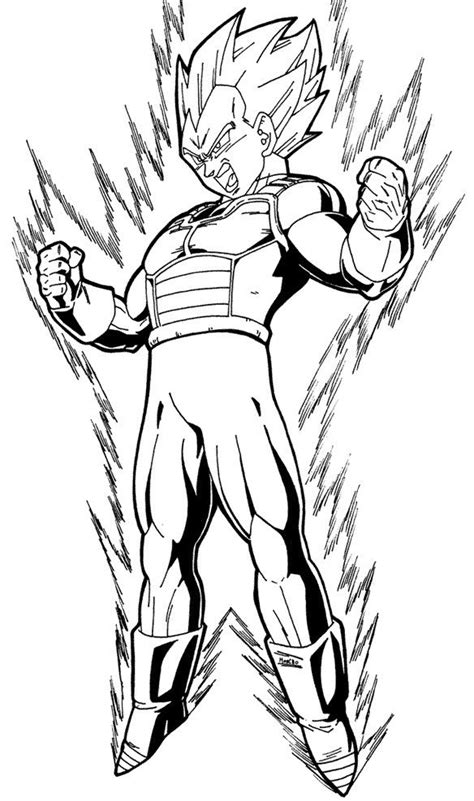 Vegeta Dragon Ball Z Coloring Pages Evangelinetukey