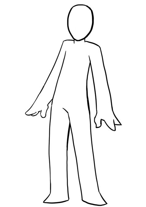 Blank Person Template By Jottinglion On Deviantart