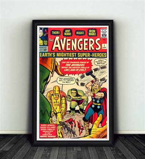 11x17 The Avengers 1 Comic Book Cover Poster Print Marvel Etsy