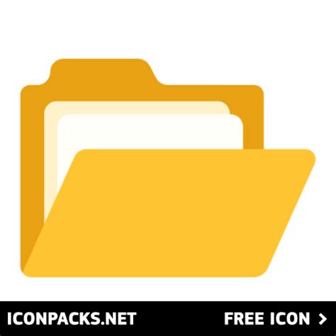 Free Yellow Open Folder Svg Png Icon Symbol Download Image