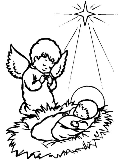 Nativity, wise men and more, suitable for toddlers, preschool and kindergarten. Coloring Page - Christmas bibel coloring pages 5