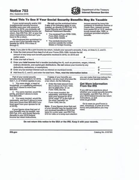 Social Security Benefits Worksheet Lines 6a And 6b 2021