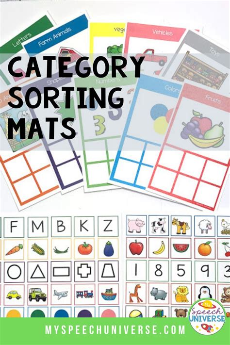 Category Sorting In 2020 Sorting Activities Speech And Language Sorting