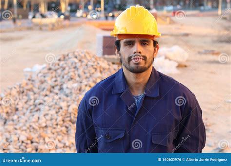 Construction Worker Looking At Camera Stock Photo Image Of Build