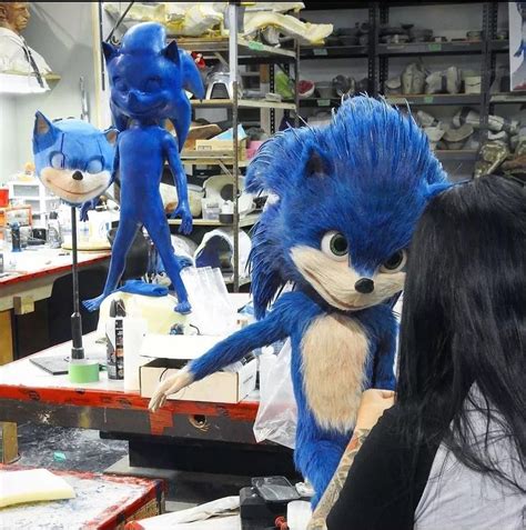Sonic Dummy For The Movie The First Model 3d Sonic The Hedgehog 2020