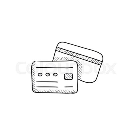 Maybe you would like to learn more about one of these? Credit card vector sketch icon ... | Stock Vector | Colourbox