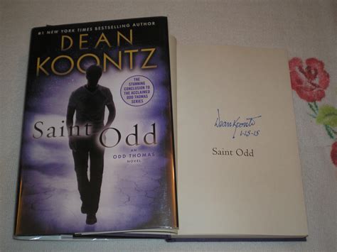 Saint Odd Signed By Koontz Dean R Fine Hardcover 2015 1st