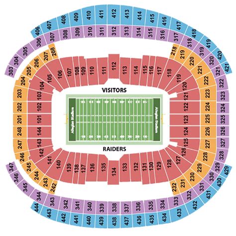 Allegiant Stadium Seat Chart Stadium Seating Chart