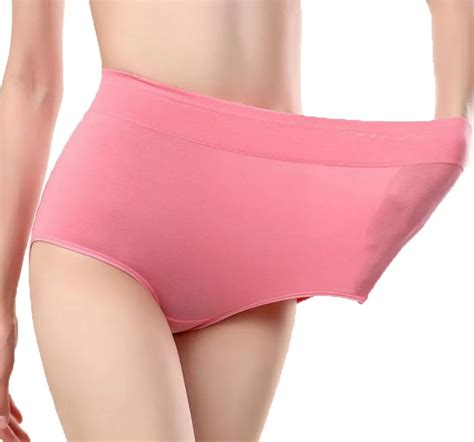4 Pcs Women Cotton Underwear High Waist Briefs Tummy Control Ladies