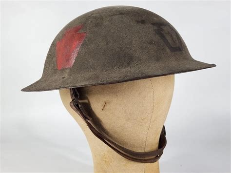 Us Wwi M1917 Doughboy Helmet 28th Division Live And Online Auctions