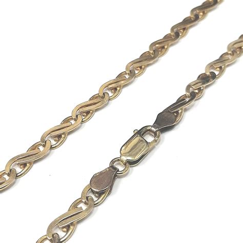 9ct Gold 18 Fancy Link Chain Vintage Jewellery And Watches Online