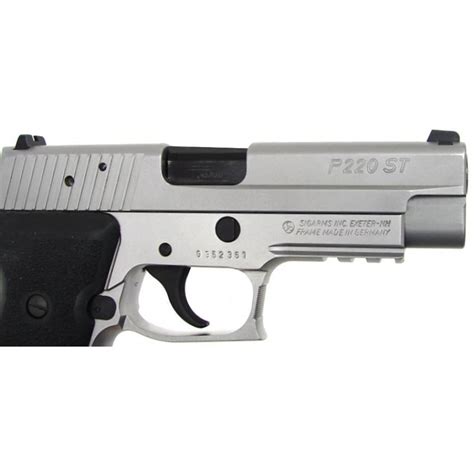 Sig Sauer P220 St 45 Acp Caliber Pistol All Stainless Steel Model In