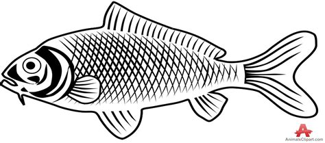 Fish Clipart Black And White Pictures Clipartix