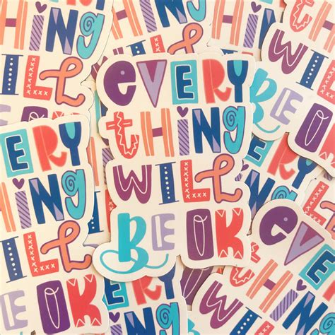 Everything Will Be OK Sticker - NatterDoodle