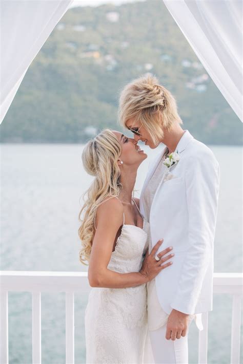 Cassie And Kayla Virgin Islands Lesbian Wedding Lesbian Bride
