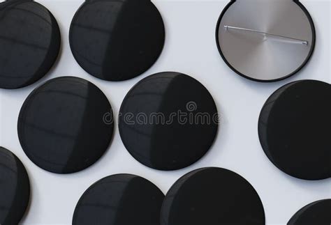 Blank Black Badges Stock Photo Image Of Campaign Shiny 40479272