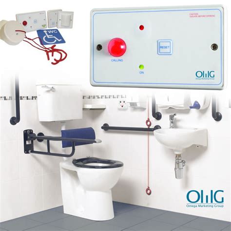 Ea048 Omg Disabled Handicap Toilet Pull String Alarm Kit S390