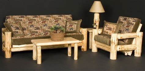 Pine Log Living Room Furniture Pine Sofas And Pine Coffee Tables
